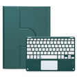 For iPad 10th Gen 10.9 2022 Square Button 360 Degree Rotatable Bluetooth Keyboard Leather Case with Touchpad(Dark Green) - Universal by PMC TechLife | Online Shopping South Africa | PMC TechLife
