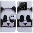 For Xiaomi 13T / 13T Pro / Redmi K60 Ultra Coloured Drawing Flip Leather Phone Case(Panda) - Redmi K60 Ultra Cases by PMC TechLife | Online Shopping South Africa | PMC TechLife | Buy Now Pay Later Mobicred