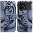 For Xiaomi Redmi K70E / Poco X6 Pro Coloured Drawing Flip Leather Phone Case(Tiger) - K70E Cases by PMC TechLife | Online Shopping South Africa | PMC TechLife | Buy Now Pay Later Mobicred