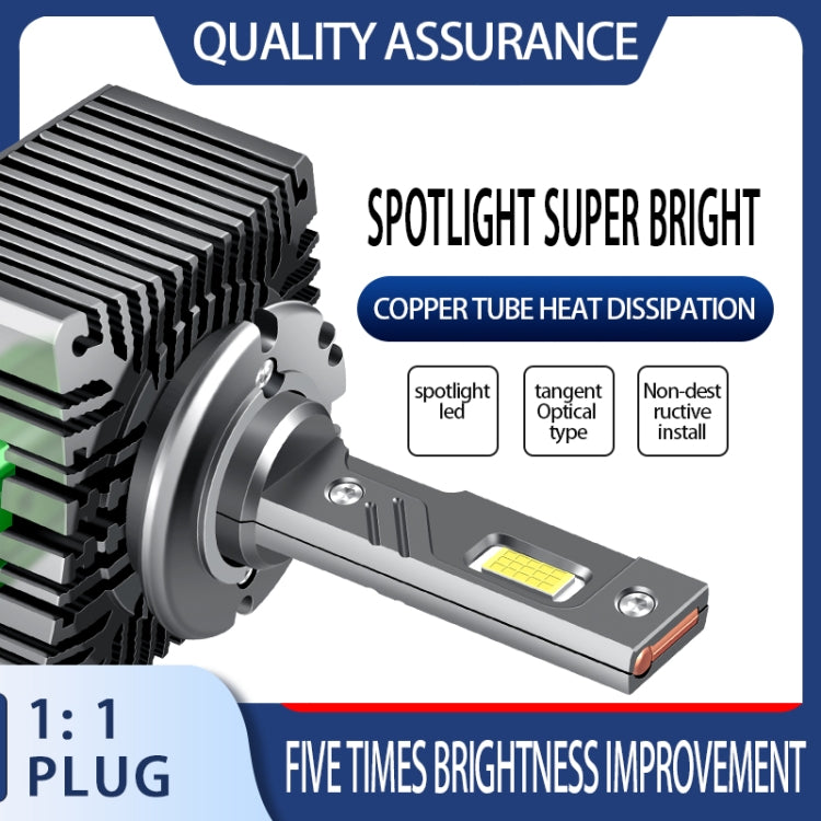 P15 1 Pair D2S / D2R DC10-32V / 35W / 6000K / 4000LM IP68 Water-resistant Car LED Headlight