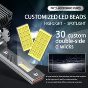 P15 1 Pair D2S / D2R DC10-32V / 35W / 6000K / 4000LM IP68 Water-resistant Car LED Headlight