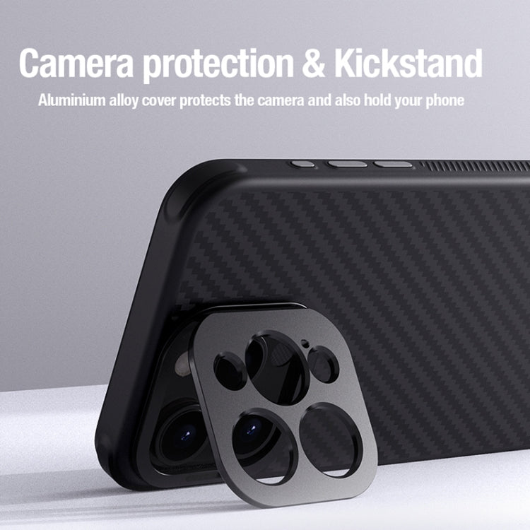 For iPhone 15 Pro Max NILLKIN Aramid Fiber MagSafe Magnetic Phone Case(Black)
