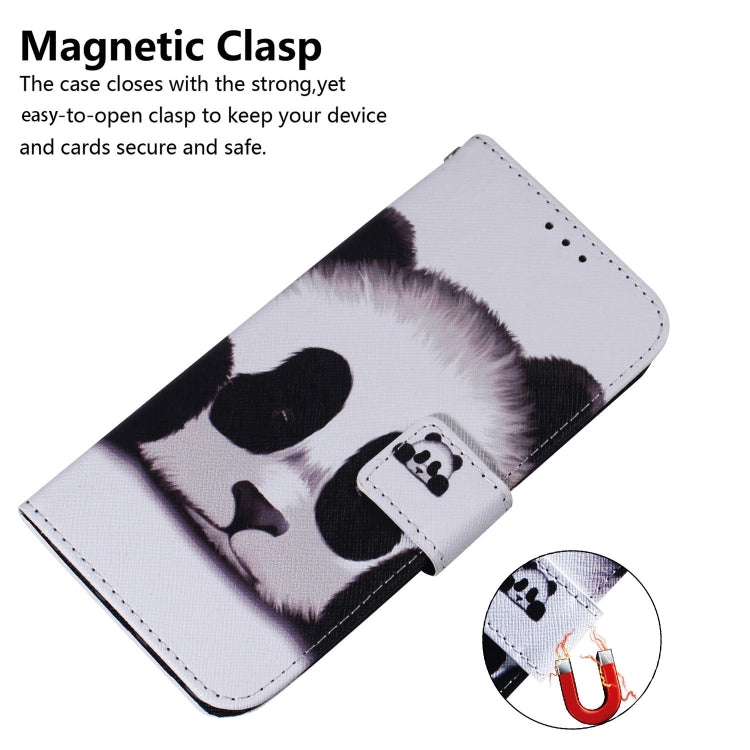 For OPPO Reno11 Pro Global Coloured Drawing Flip Leather Phone Case(Panda)
