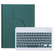 For iPad 10th Gen 10.9 2022 Square Button 360 Degree Rotatable Bluetooth Keyboard Leather Case(Dark Green) - Universal by PMC TechLife | Online Shopping South Africa | PMC TechLife