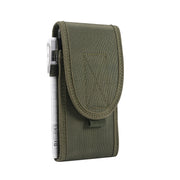 For 6.7 inch and Below Phones Multifunctional Universal Vertical Nylon Fabric Waist Bag Tactical Belt Bag(Green)