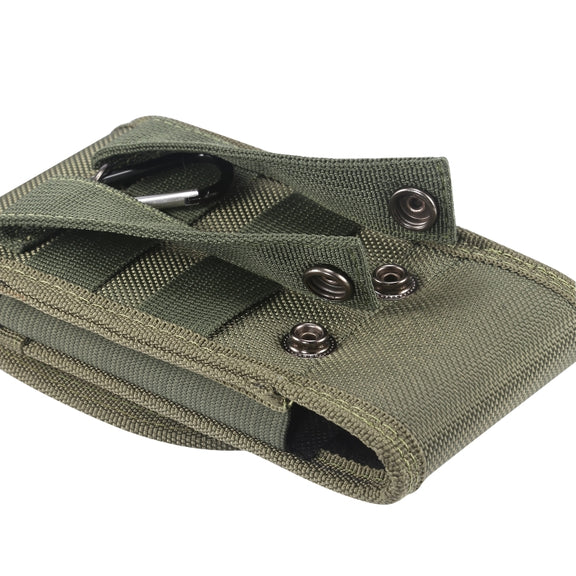 For 6.7 inch and Below Phones Multifunctional Universal Vertical Nylon Fabric Waist Bag Tactical Belt Bag(Green)
