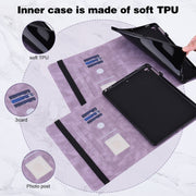 For Amazon Fire Max 11 Embossed Butterfly Pattern Leather Tablet Case(Purple)
