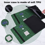 For Amazon Fire Max 11 Embossed Butterfly Pattern Leather Tablet Case(Green)