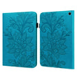 For Amazon Fire Max 11 Lace Flower Embossing Pattern Leather Tablet Case(Blue) - Amazon by PMC TechLife | Online Shopping South Africa | PMC TechLife | Buy Now Pay Later Mobicred