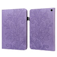 For Amazon Fire Max 11 Lace Flower Embossing Pattern Leather Tablet Case(Purple) - Amazon by PMC TechLife | Online Shopping South Africa | PMC TechLife | Buy Now Pay Later Mobicred