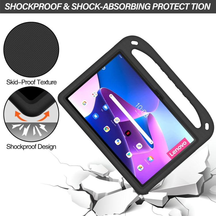 For Lenovo Pad Pro 2021 TB-J716F Handle Portable EVA Shockproof Tablet Case(Black)