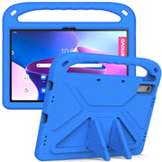 For Lenovo Pad Pro 2021 TB-J716F Handle Portable EVA Shockproof Tablet Case(Blue)