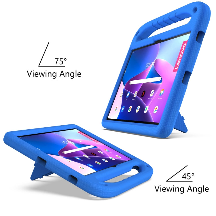 For Lenovo Pad Pro 2021 TB-J716F Handle Portable EVA Shockproof Tablet Case(Blue)