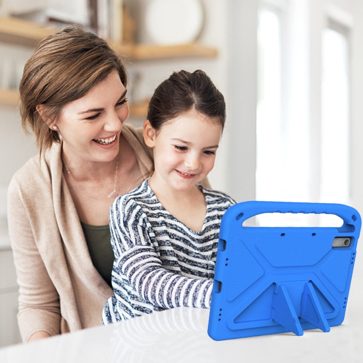 For Lenovo Pad Pro 2021 TB-J716F Handle Portable EVA Shockproof Tablet Case(Blue)