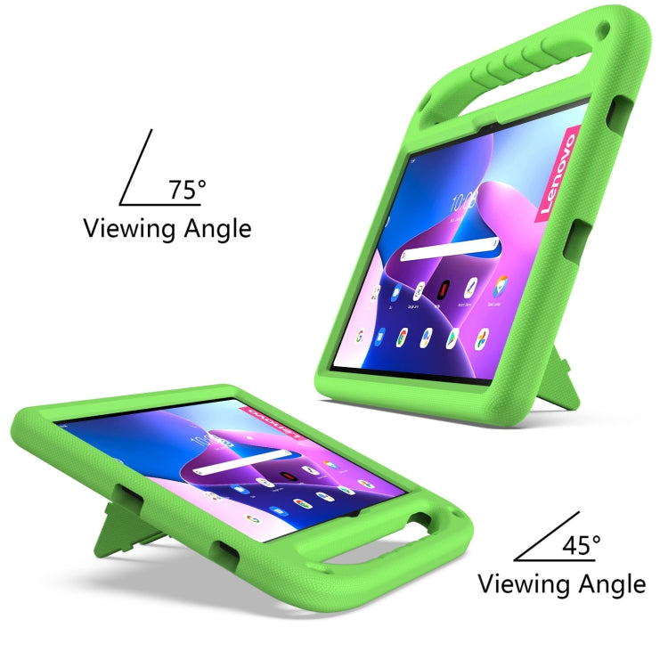 For Lenovo Pad Pro 2021 TB-J716F Handle Portable EVA Shockproof Tablet Case(Green)