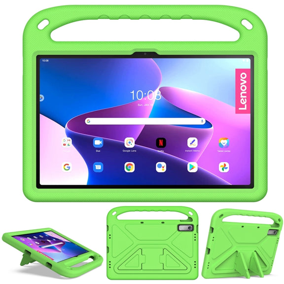 For Lenovo Pad Pro 2021 TB-J716F Handle Portable EVA Shockproof Tablet Case(Green)