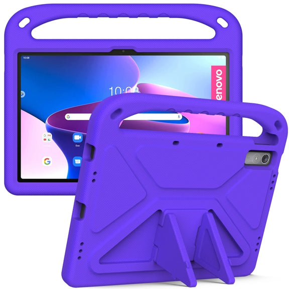 For Lenovo Pad Pro 2021 TB-J716F Handle Portable EVA Shockproof Tablet Case(Purple)