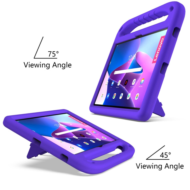 For Lenovo Pad Pro 2021 TB-J716F Handle Portable EVA Shockproof Tablet Case(Purple)