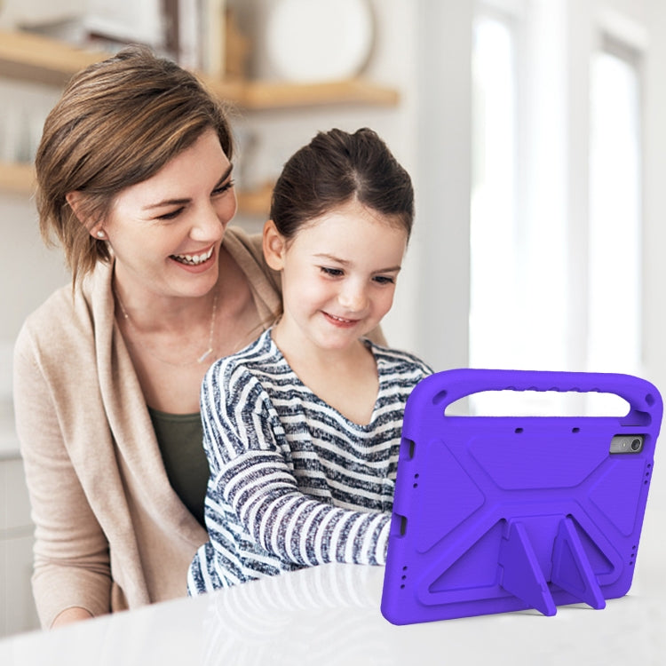 For Lenovo Pad Pro 2021 TB-J716F Handle Portable EVA Shockproof Tablet Case(Purple)