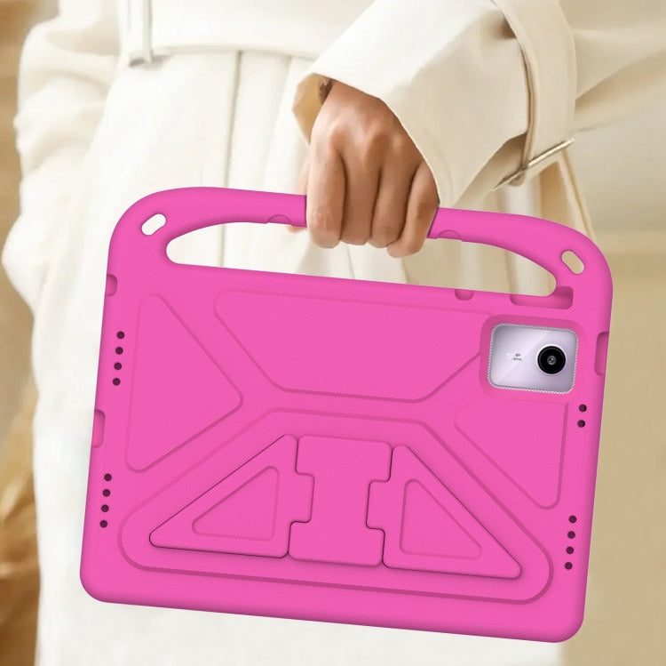 For Lenovo Tab M11/ Xiaoxin Pad 11 2024 Handle Portable EVA Shockproof Tablet Case(Rose Red)