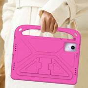 For Lenovo Tab M11/ Xiaoxin Pad 11 2024 Handle Portable EVA Shockproof Tablet Case(Rose Red)