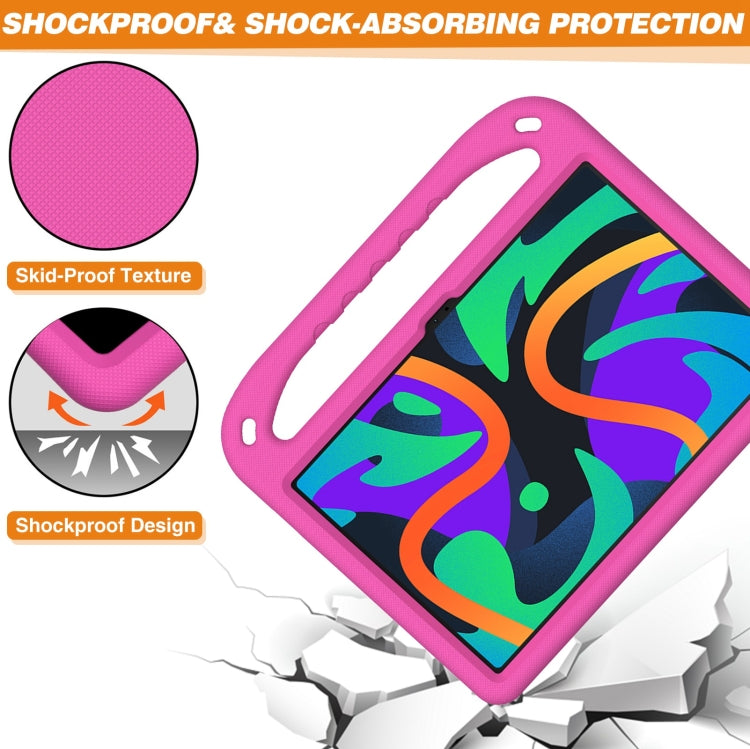 For Lenovo Tab M11/ Xiaoxin Pad 11 2024 Handle Portable EVA Shockproof Tablet Case(Rose Red)