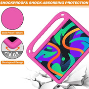 For Lenovo Tab M11/ Xiaoxin Pad 11 2024 Handle Portable EVA Shockproof Tablet Case(Rose Red)