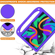 For Lenovo Tab M11/ Xiaoxin Pad 11 2024 Handle Portable EVA Shockproof Tablet Case(Purple)