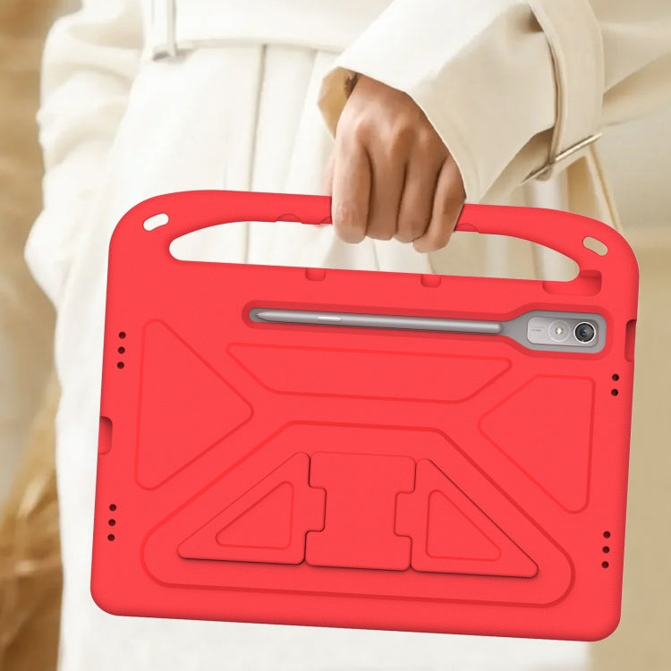 For Lenovo Tab P12 12.7 Handle Portable EVA Shockproof Tablet Case(Red)