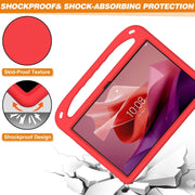 For Lenovo Tab P12 12.7 Handle Portable EVA Shockproof Tablet Case(Red)
