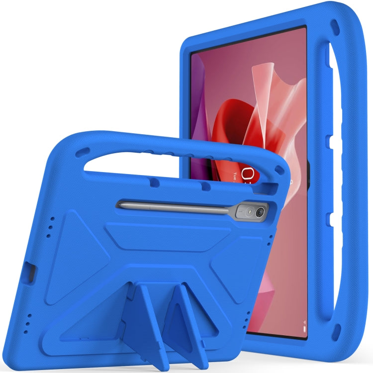 For Lenovo Tab P12 12.7 Handle Portable EVA Shockproof Tablet Case(Blue)