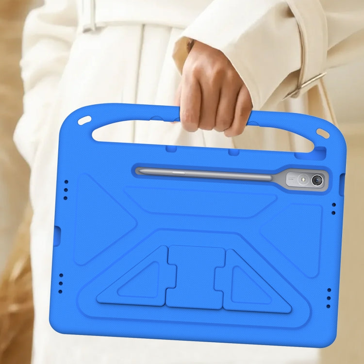 For Lenovo Tab P12 12.7 Handle Portable EVA Shockproof Tablet Case(Blue)