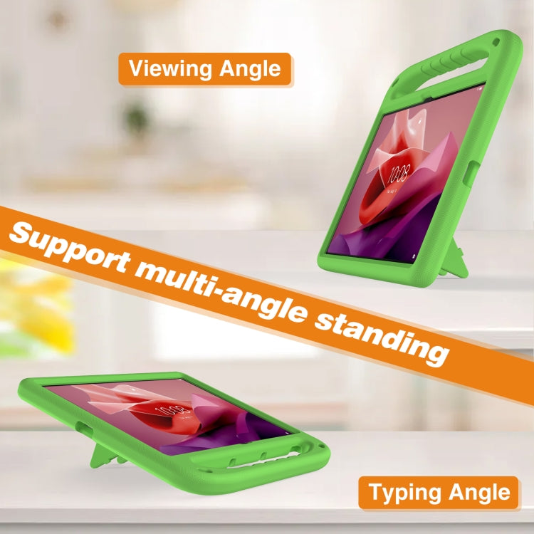 For Lenovo Tab P12 12.7 Handle Portable EVA Shockproof Tablet Case(Green)