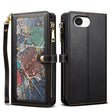 For iPhone 16e ESEBLE Star Series Lanyard Zipper Wallet RFID Leather Case(Black) - iPhone 16e Cases by ESEBLE | Online Shopping South Africa | PMC TechLife | Buy Now Pay Later Mobicred