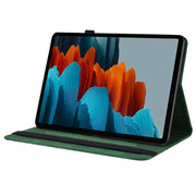 For Samsung Galaxy Tab S9 Butterfly Flower Embossed Leather Tablet Case(Green)