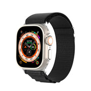 For Apple Watch Ultra 49mm DUX DUCIS GS Series Nylon Loop Watch Band(Black)