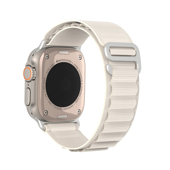 For Apple Watch Ultra 49mm DUX DUCIS GS Series Nylon Loop Watch Band(Starlight)