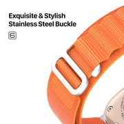 For Apple Watch Series 7 41mm DUX DUCIS GS Series Nylon Loop Watch Band(Orange)