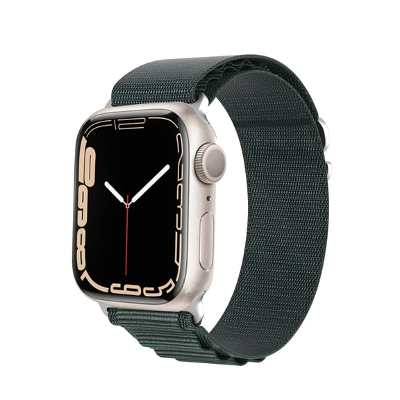 For Apple Watch 42mm DUX DUCIS GS Series Nylon Loop Watch Band(Green)