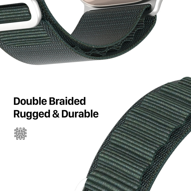 For Apple Watch 38mm DUX DUCIS GS Series Nylon Loop Watch Band(Green)