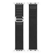 For Apple Watch Series 9 41mm DUX DUCIS GS Series Nylon Loop Watch Band(Black)
