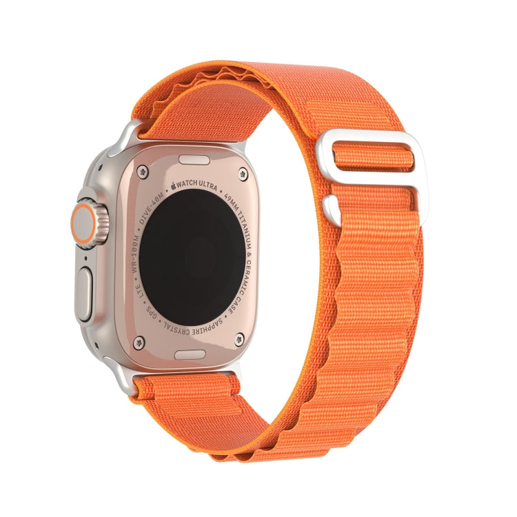 For Apple Watch Series 9 41mm DUX DUCIS GS Series Nylon Loop Watch Band(Orange)
