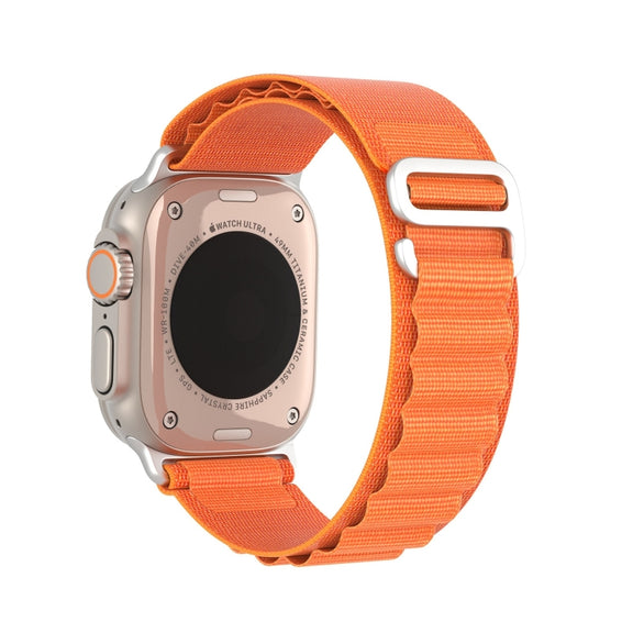 For Apple Watch Series 9 41mm DUX DUCIS GS Series Nylon Loop Watch Band(Orange)
