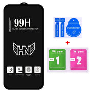 For iPhone 16 Plus High Aluminum Large Arc Full Screen Tempered Glass Film