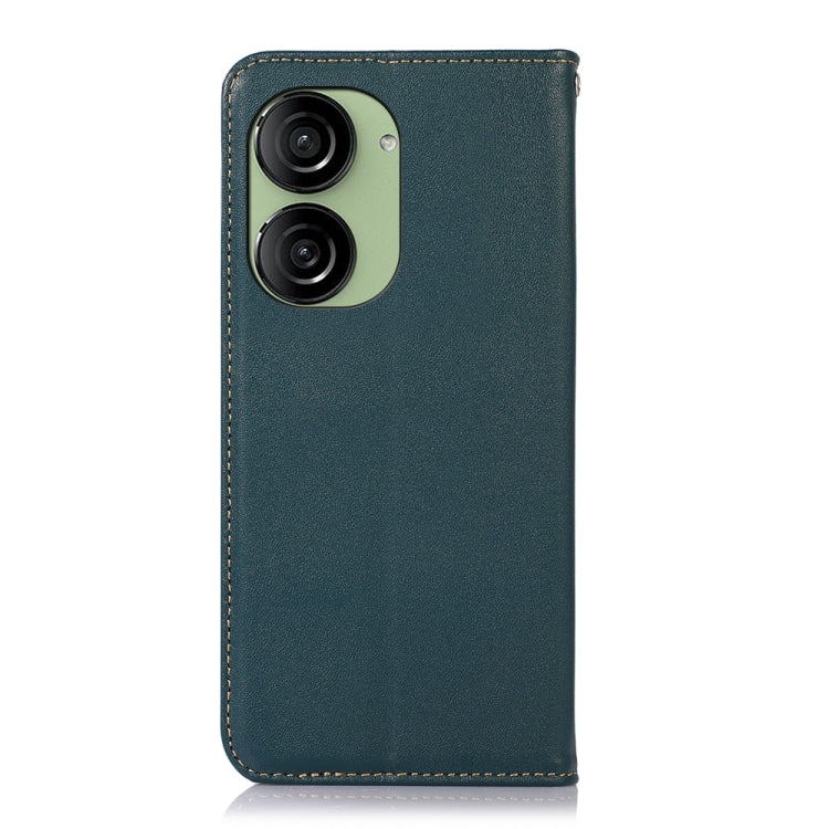 For Asus ZenFone 10 / ZenFone 9 KHAZNEH Nappa Top Layer Cowhide Leather Phone Case(Green)