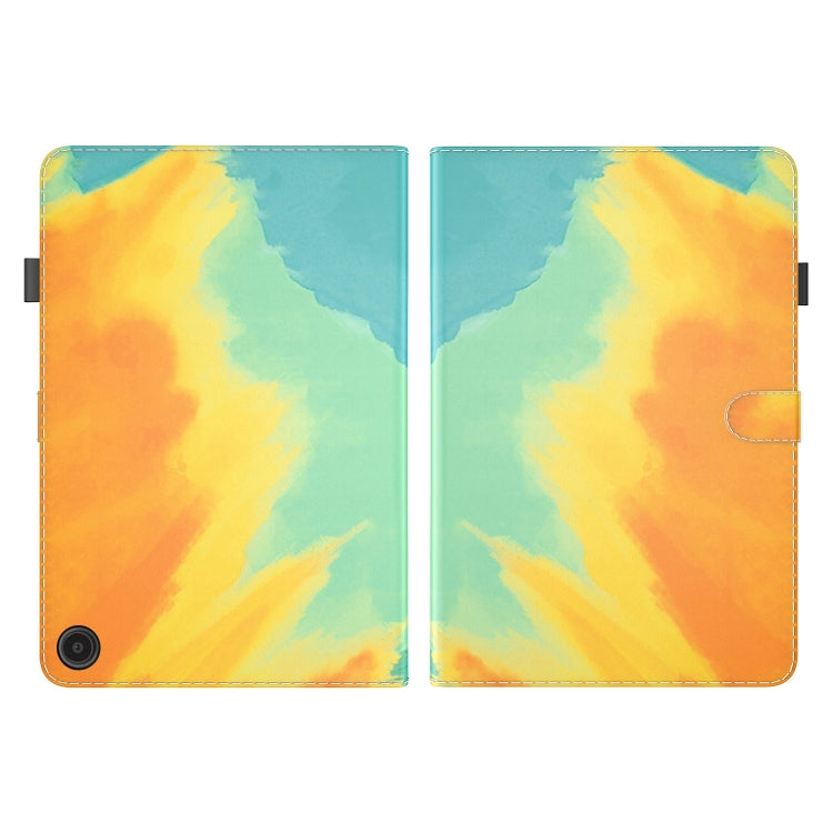 For Amazon Fire Max 11 Watercolor Pattern Flip Leather Tablet Case(Autumn Leaves)