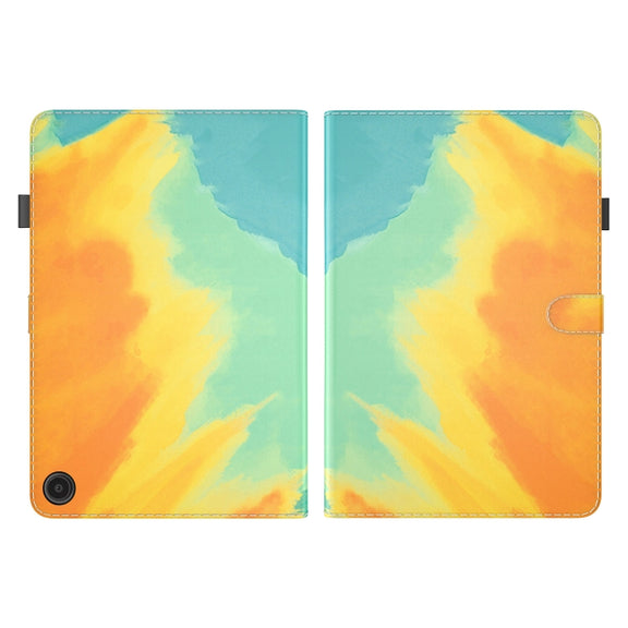 For Amazon Fire Max 11 Watercolor Pattern Flip Leather Tablet Case(Autumn Leaves)