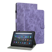 For Amazon Fire Max 11 Tiger Pattern Flip Leather Tablet Case(Purple)