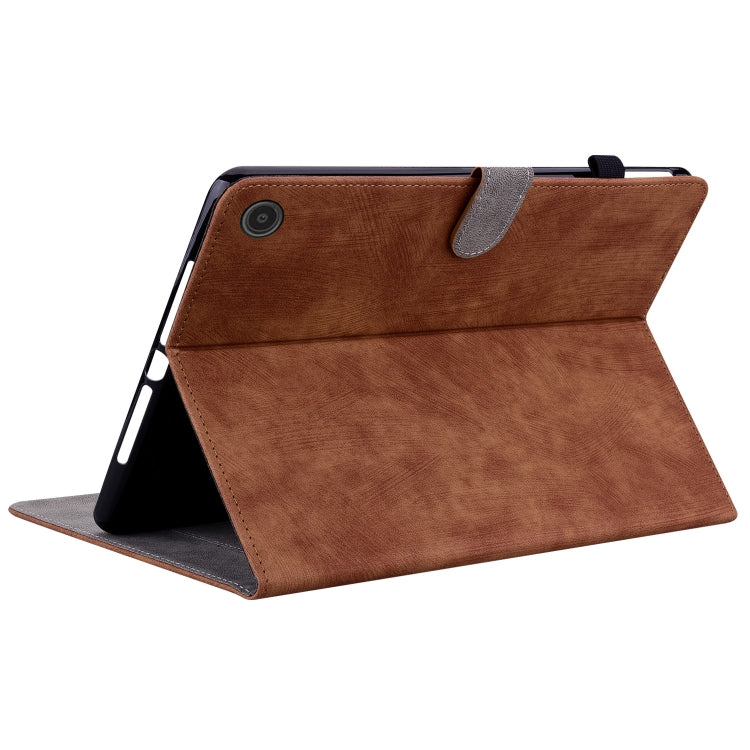 For Amazon Fire Max 11 Tiger Pattern Flip Leather Tablet Case(Brown)