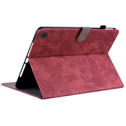 For Amazon Fire Max 11 Tiger Pattern Flip Leather Tablet Case(Red)